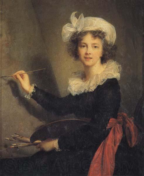 Elisabeth-Louise Vigee-Lebrun Self-Portrait Norge oil painting art
